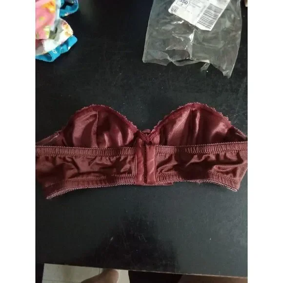 (#7) Victoria's Secret Bra Patricia Chocolate Brown Lace Vintage 34A Underwire - Picture 3 of 7